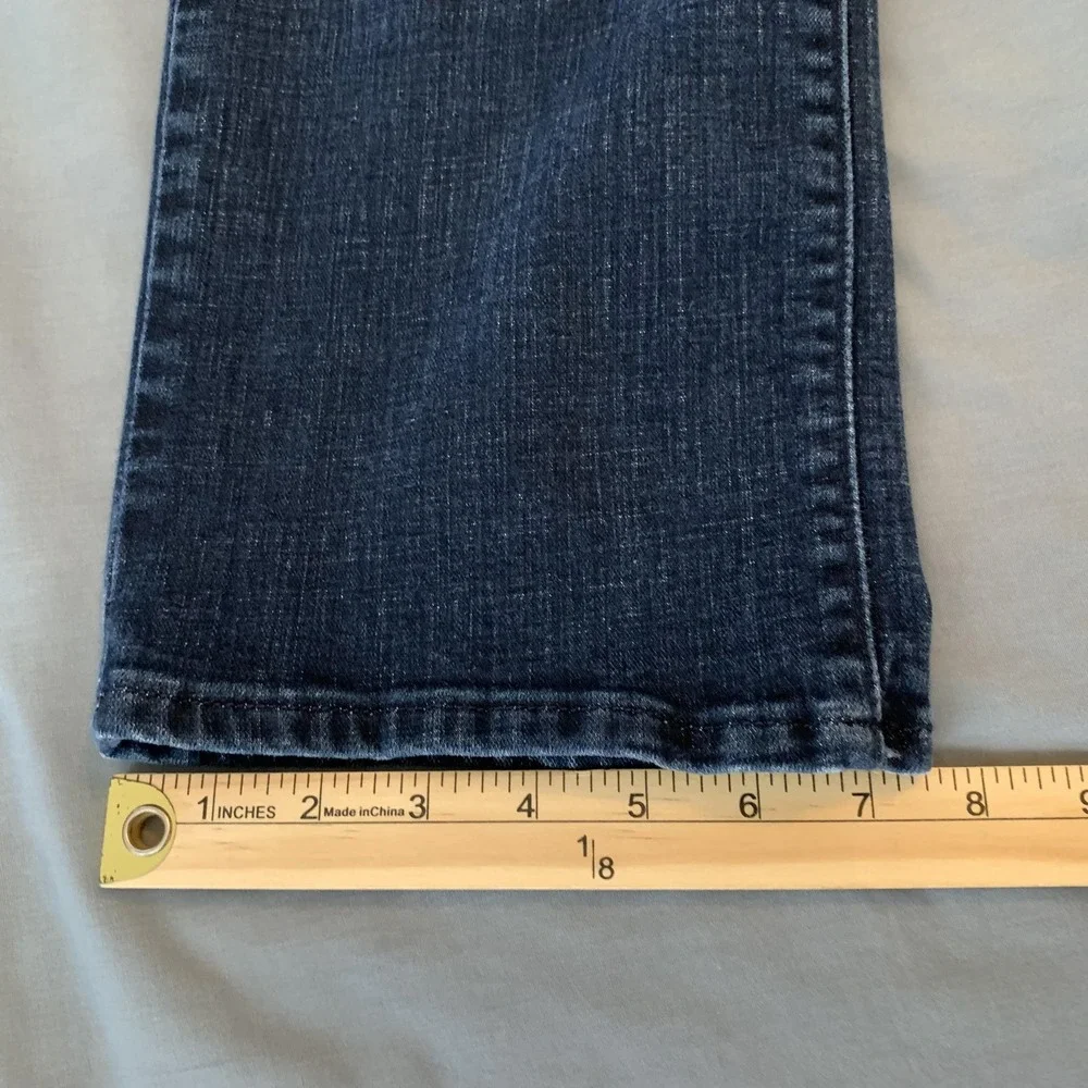 Levis 505 Jeans Womans‎ 30 (31x28) Blue Straight Leg Stretch Denim Mid Rise
